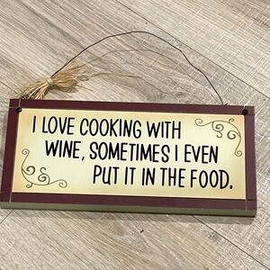 Kitchen WINE Sign SOLID WOOD Farmhouse Country Kitchen decor, Funny WINE Sign